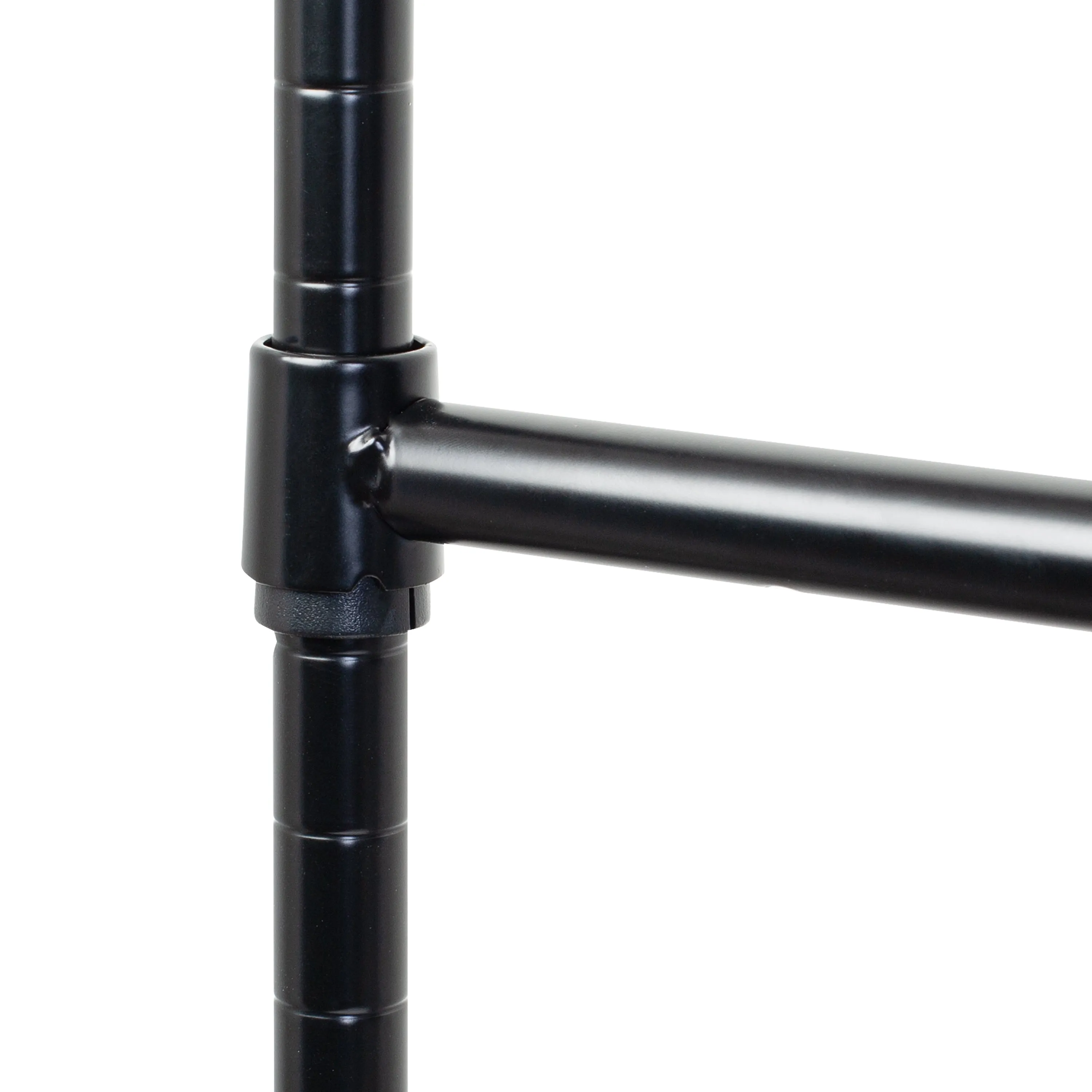 Black Hanging Closet Rod For Clothes Hanging